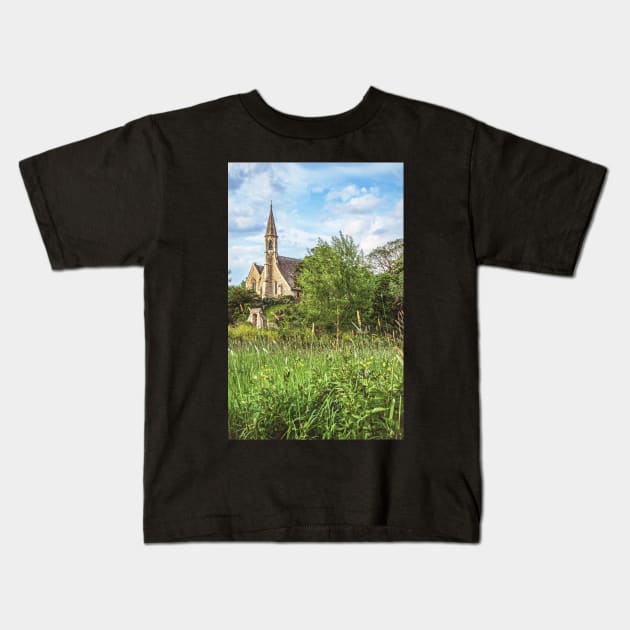 The Church At Clifton Hampden Oxfordshire Kids T-Shirt by IanWL